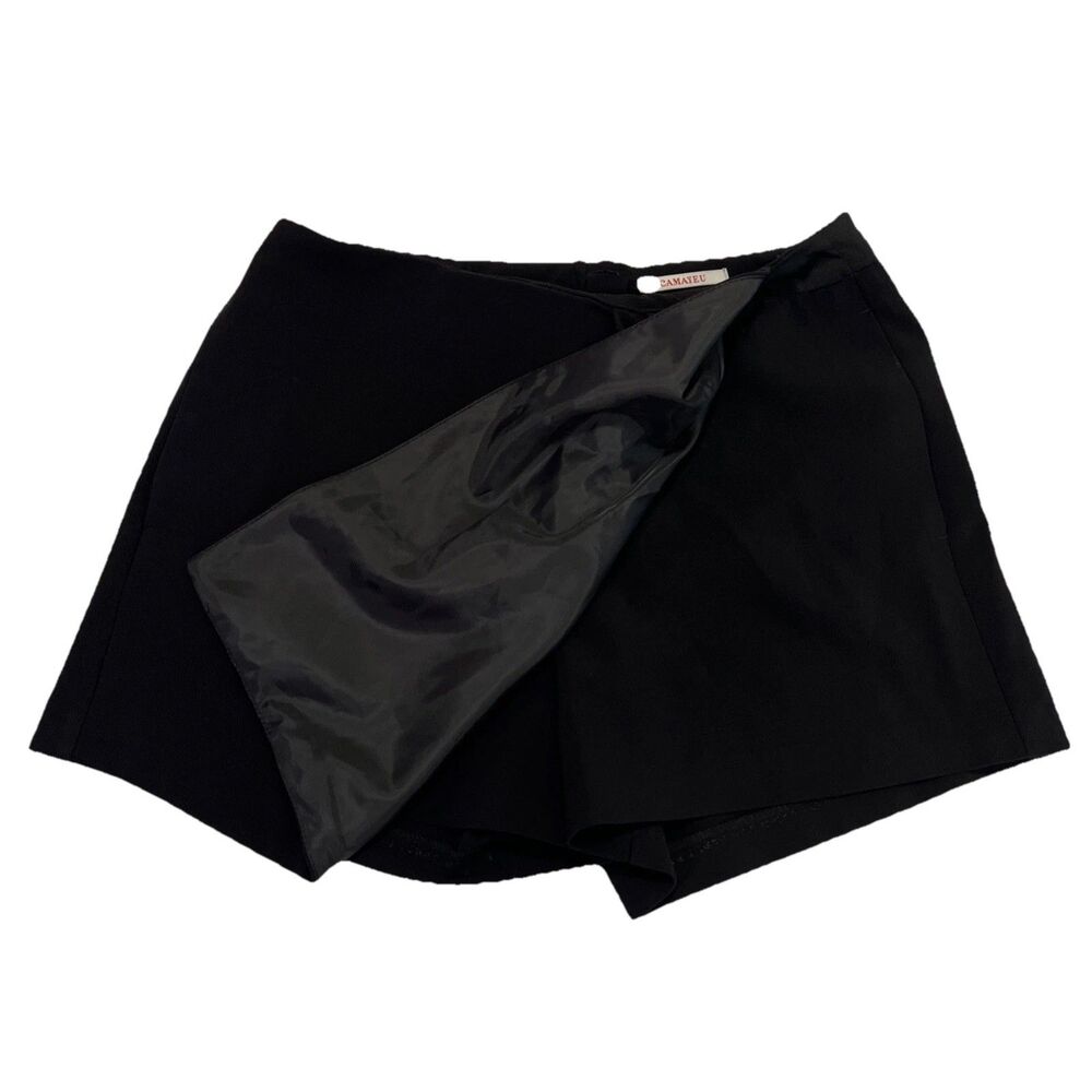 Camaieu Women’s Black Skort Dark Academia Goth Whimsy Size Small - Picture 2 of 4